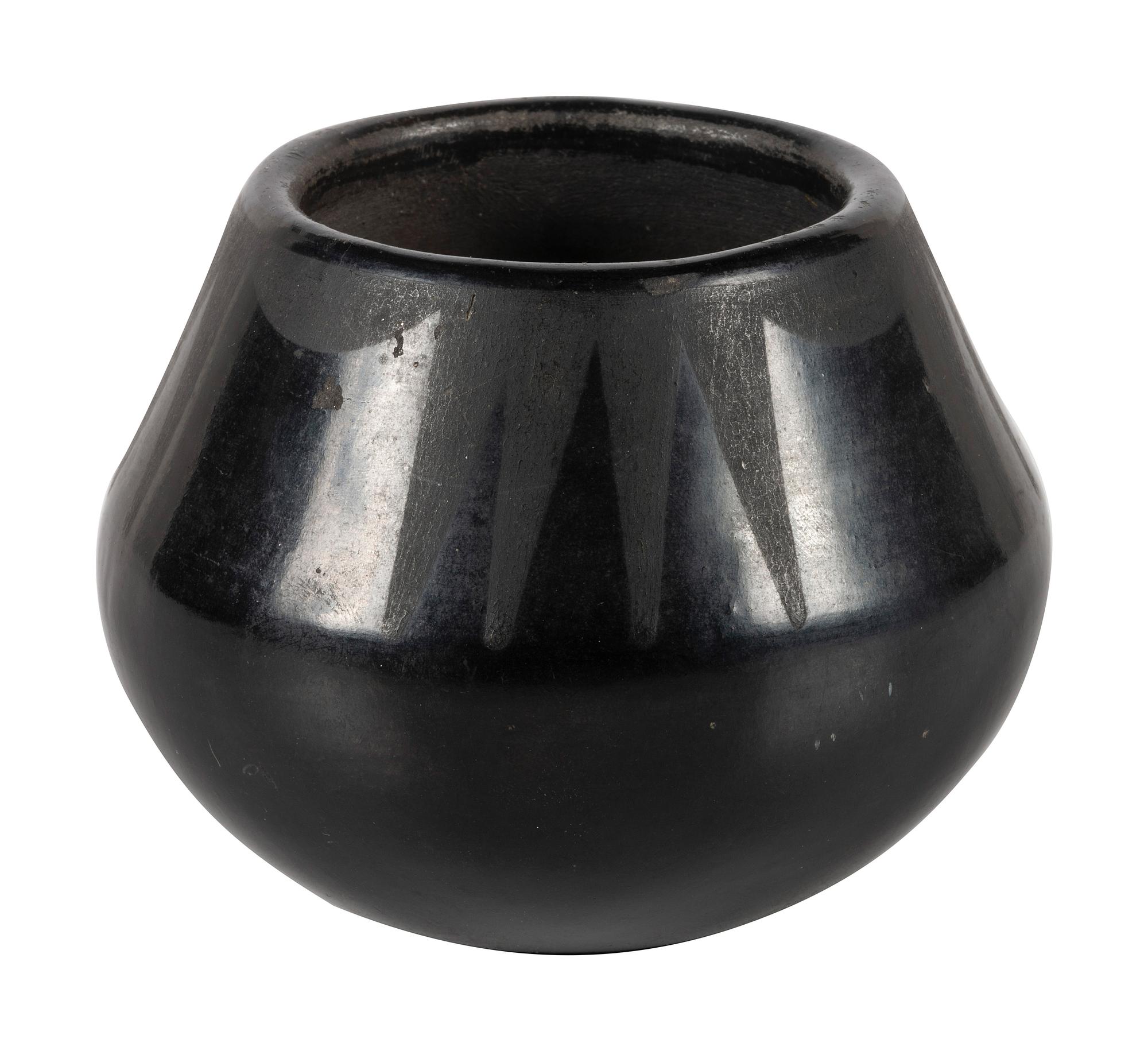 Black-on-black Pottery Jar
