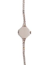 TIFFANY & CO., ANTIQUE, PLATINUM AND DIAMOND WRISTWATCH