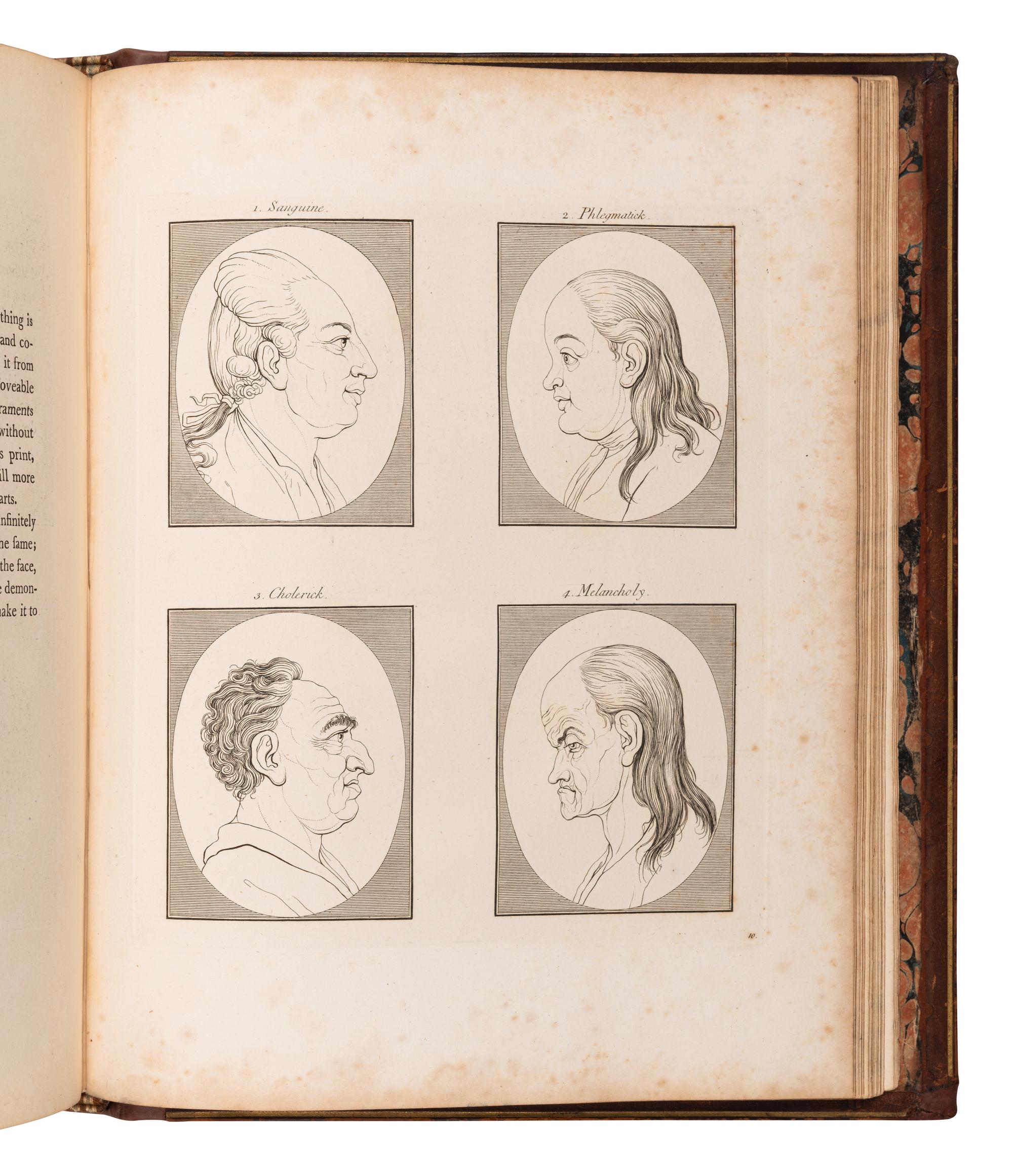 LAVATER, Johann Kaspar (1741-1801). Essays on Physiognomy. Henry HUNTER, translator. London: John Murray et al, 1789-1798.