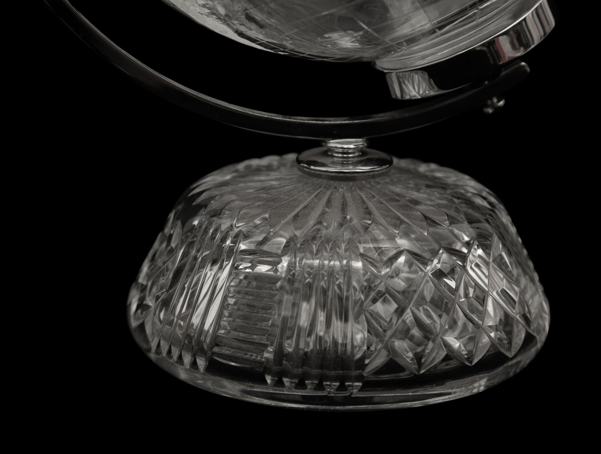 A Waterford Small World Globe on Stand — 20th Century