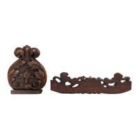 Two English Carved Wood Articles