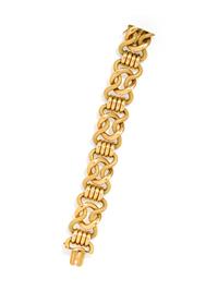 CARLO WEINGRILL, YELLOW GOLD BRACELET