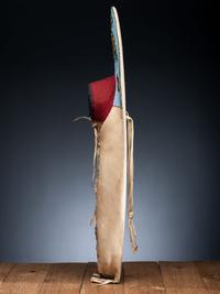Plateau Child's Beaded Hide Cradle