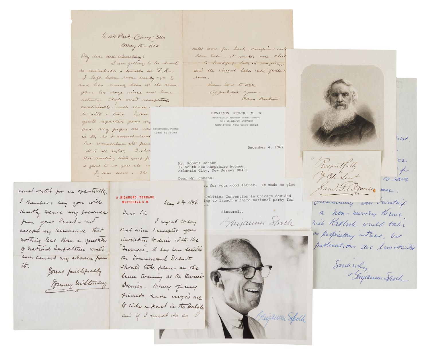 [SCIENCE AND MEDICAL INNOVATIONS]. A group of 4 manuscripts by scientific or medical innovators.