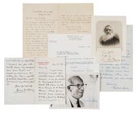 [SCIENCE AND MEDICAL INNOVATIONS]. A group of 4 manuscripts by scientific or medical innovators.