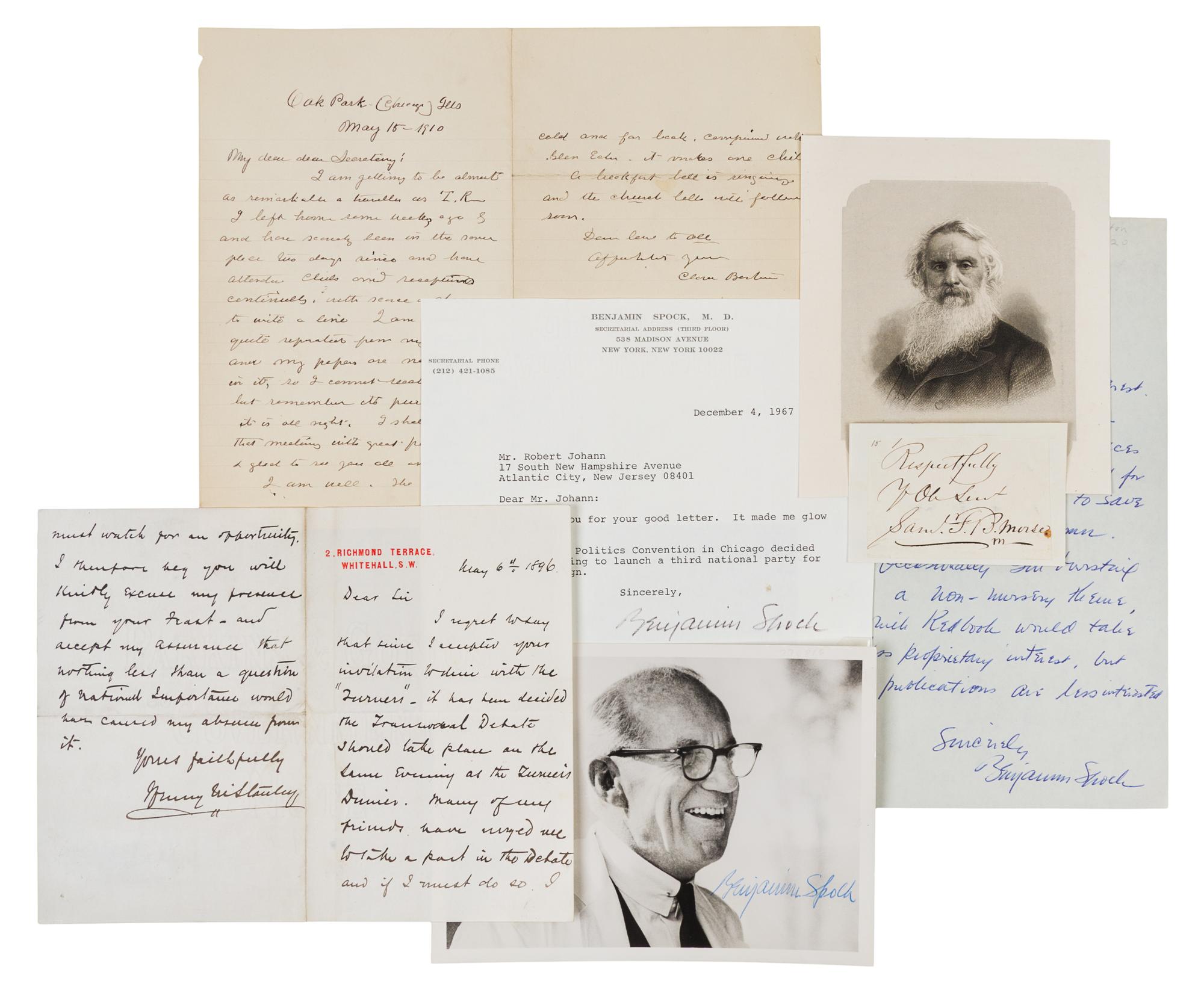 [SCIENCE AND MEDICAL INNOVATIONS]. A group of 4 manuscripts by scientific or medical innovators.