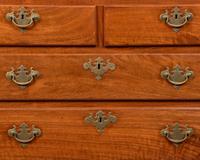 A Queen Anne Walnut Chest-On-Stand