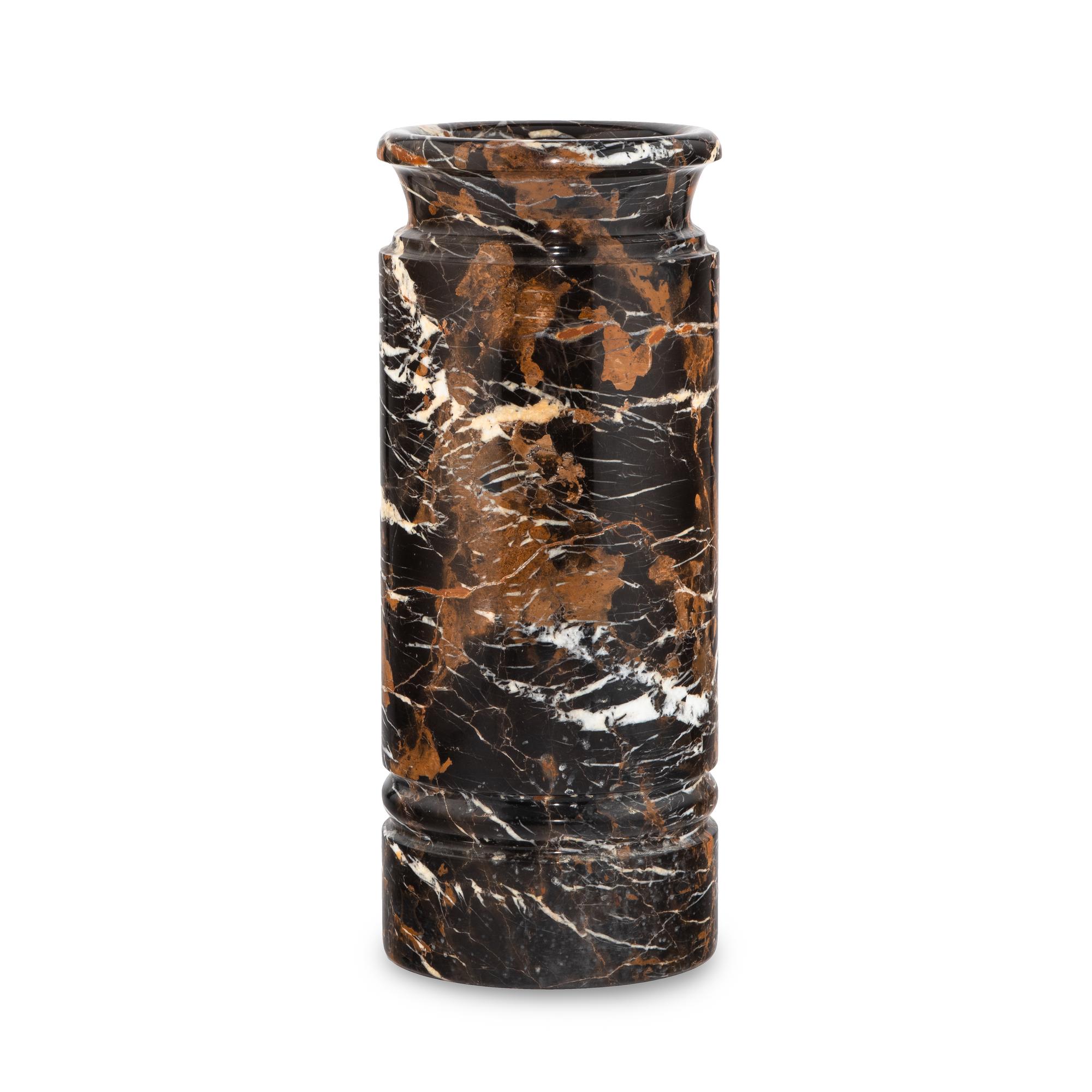 A Carved Marble Umbrella Stand