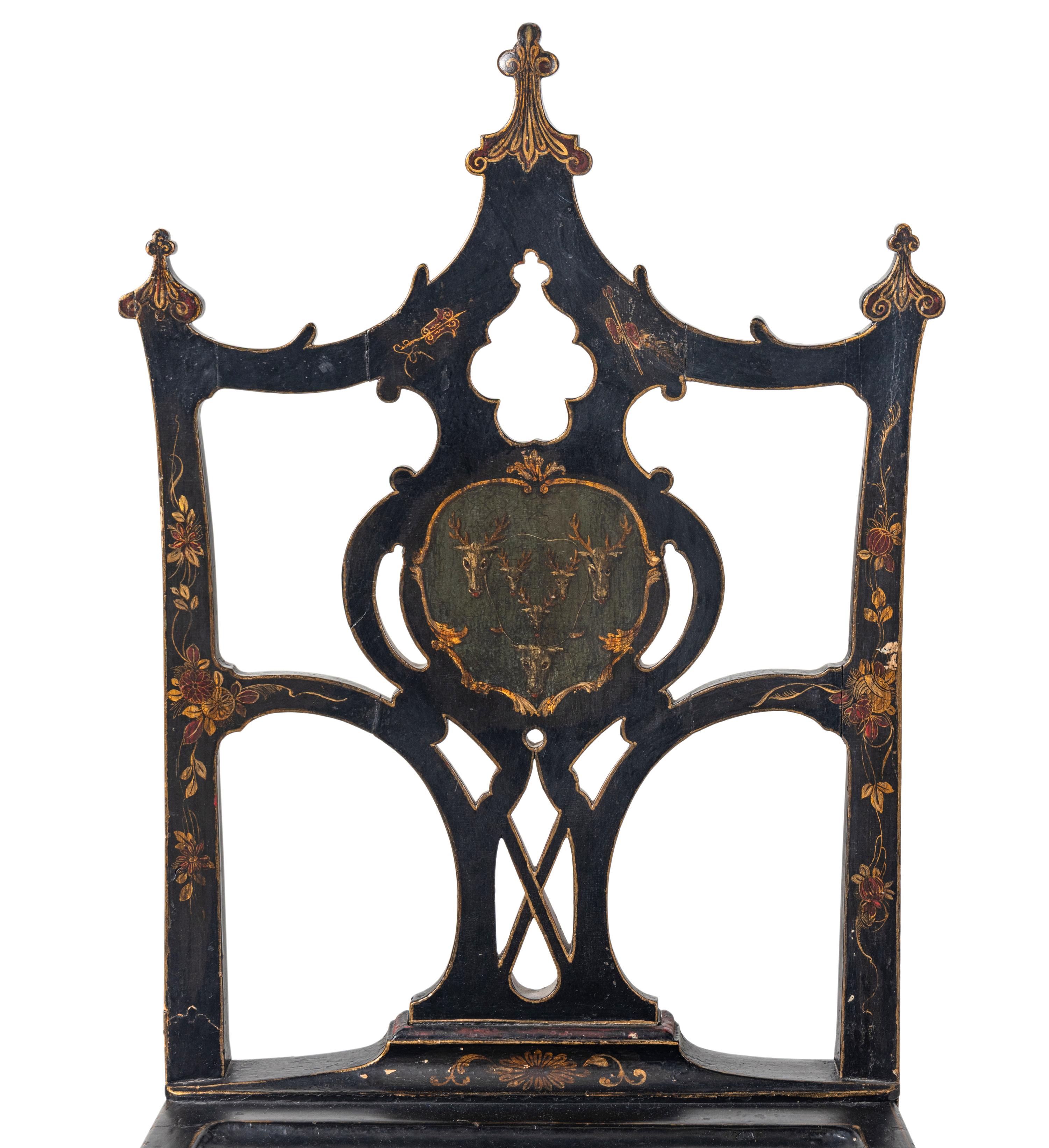 A Set of Twelve George III Style Painted Dining Chairs