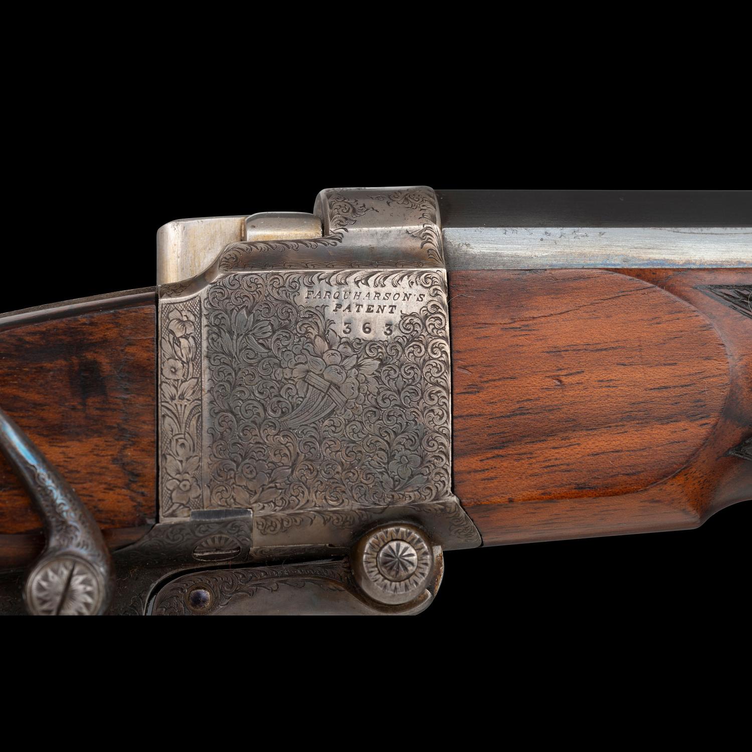 *George Gibbs Farquharson's Patent Small Frame Match Rifle with Side Cocking, Detachable Action and Tang Sight Published in Walter Winfer's "British Single Shot Rifles"