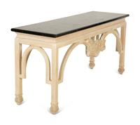 An Italian Painted Console Table with Faux Marble Top