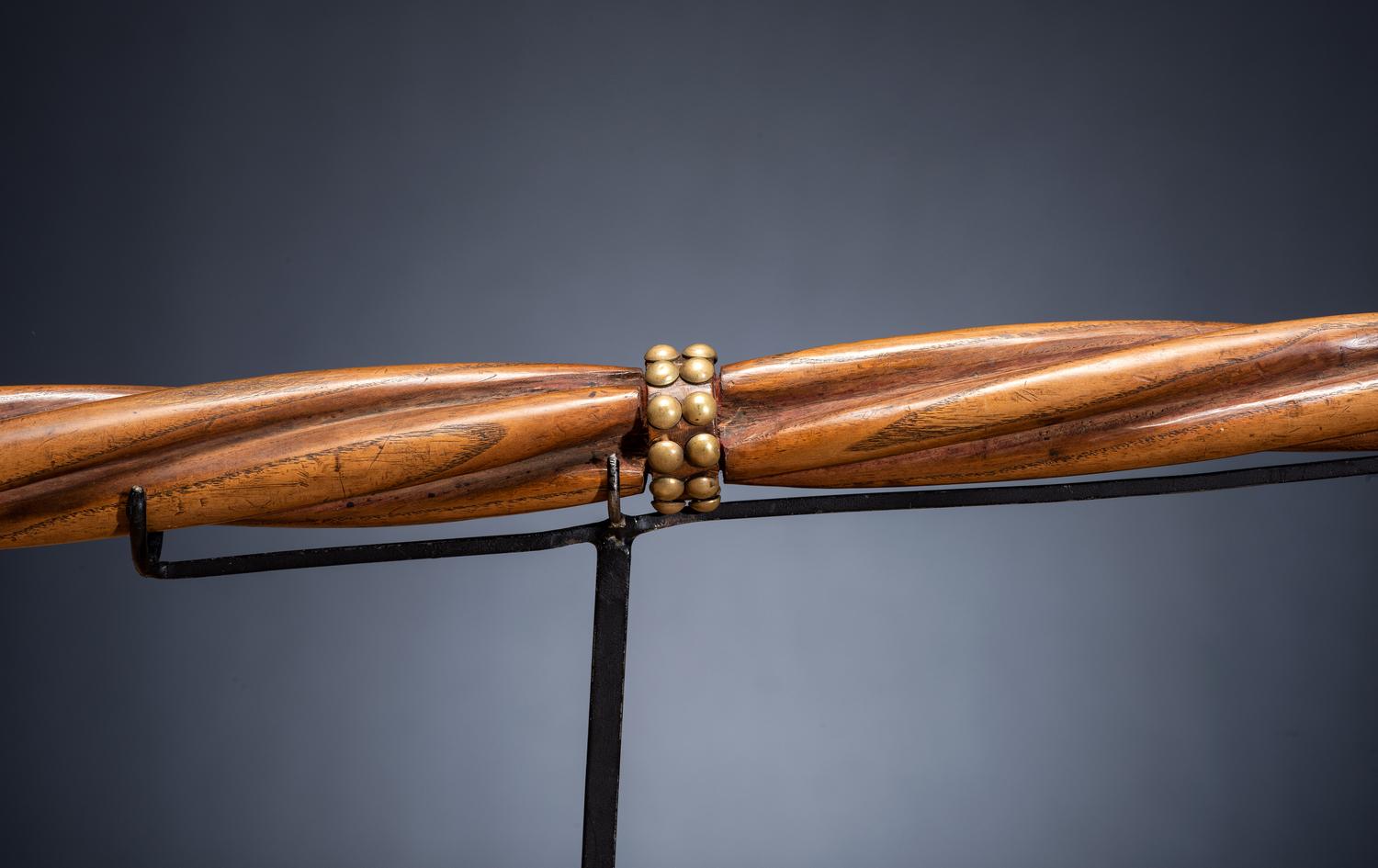 Sioux Twisted Pipe Stem with Catlinite Bowl, Believed to Belong to Sitting Bull
