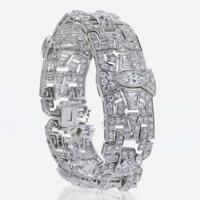 A Diamond and Platinum Bracelet
