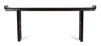 A Chinese Black Lacquered Altar Style Console Table Height 43 x width 104 3/4 x depth 11 1/2 inches. — 20TH CENTURY
