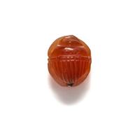 An Egyptian Carnelian Scarab with the Crown of Isis