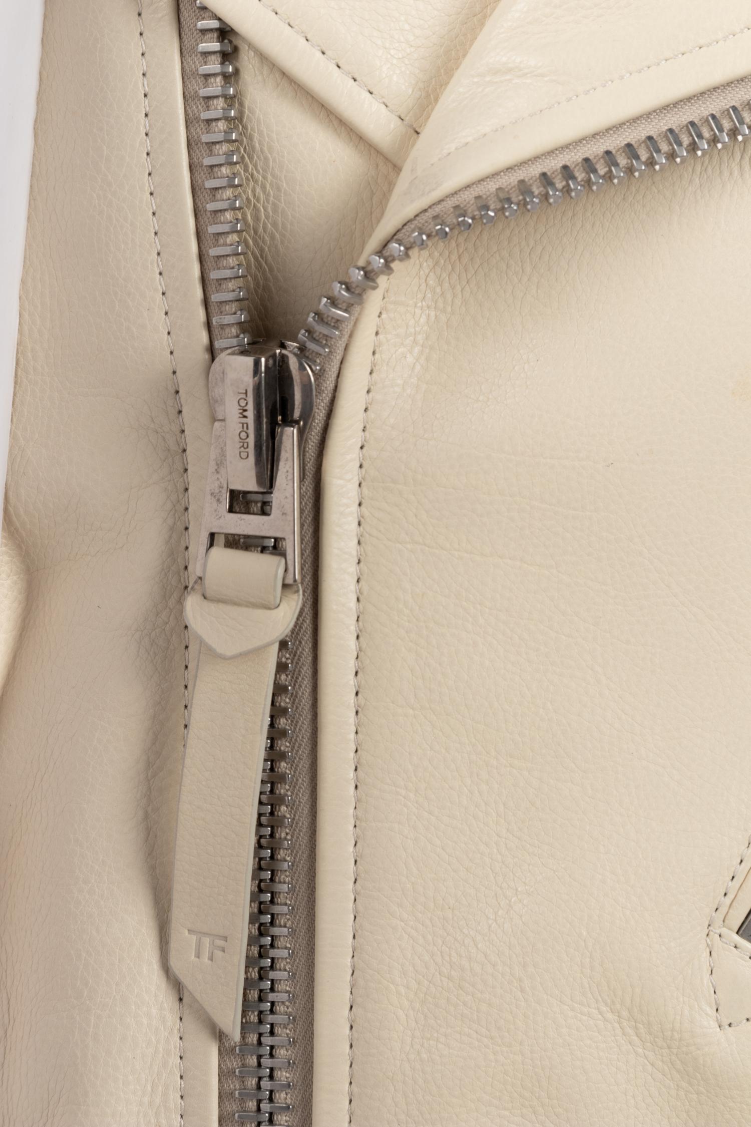 Tom Ford Men's Leather Biker Jacket, 2000s