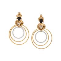 BICOLOR GOLD AND DIAMOND BLACKAMOOR CLIP EARRINGS