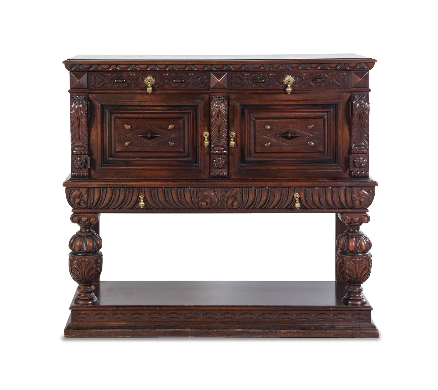 A Jacobean Style Court Cupboard