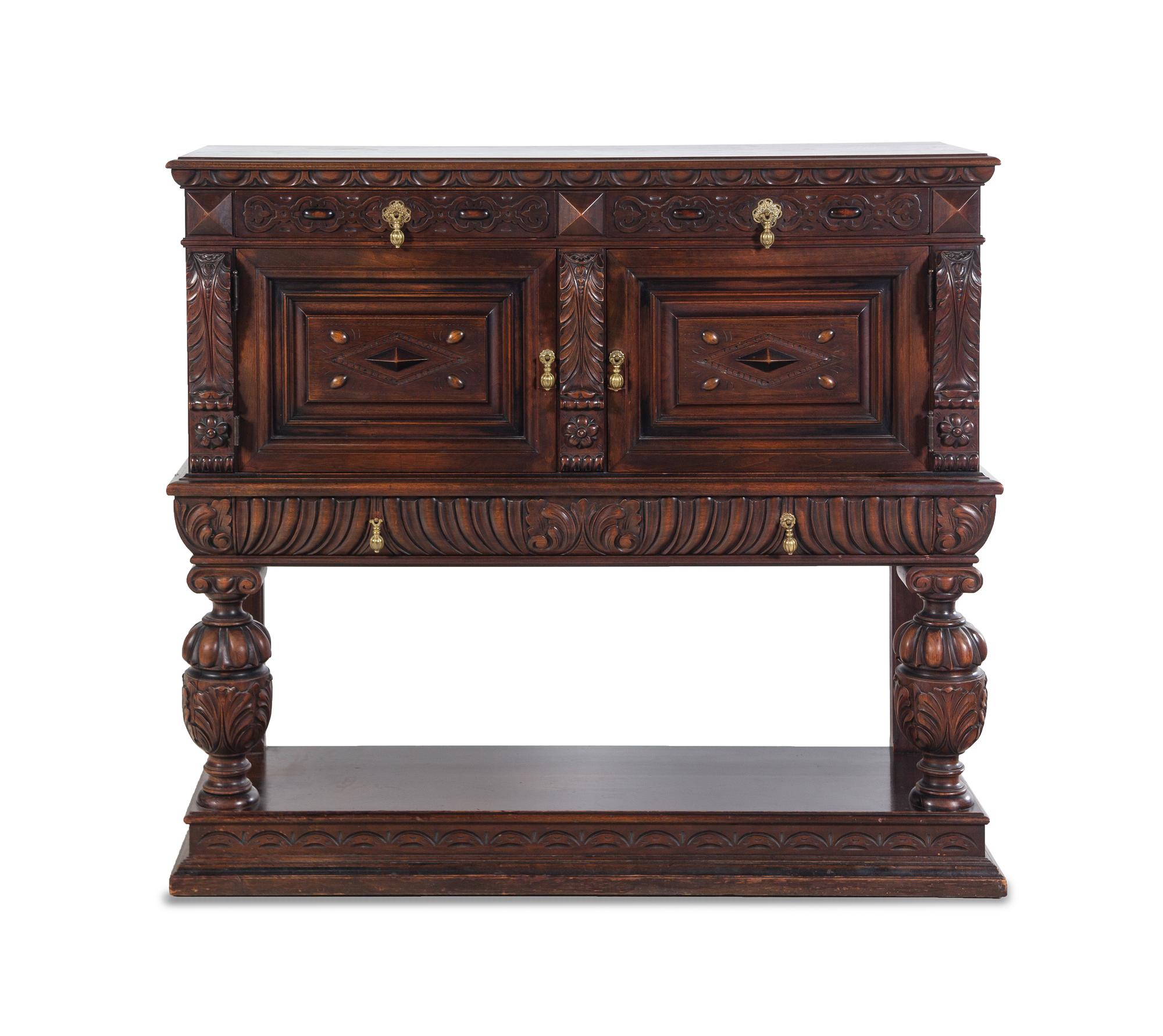 A Jacobean Style Court Cupboard