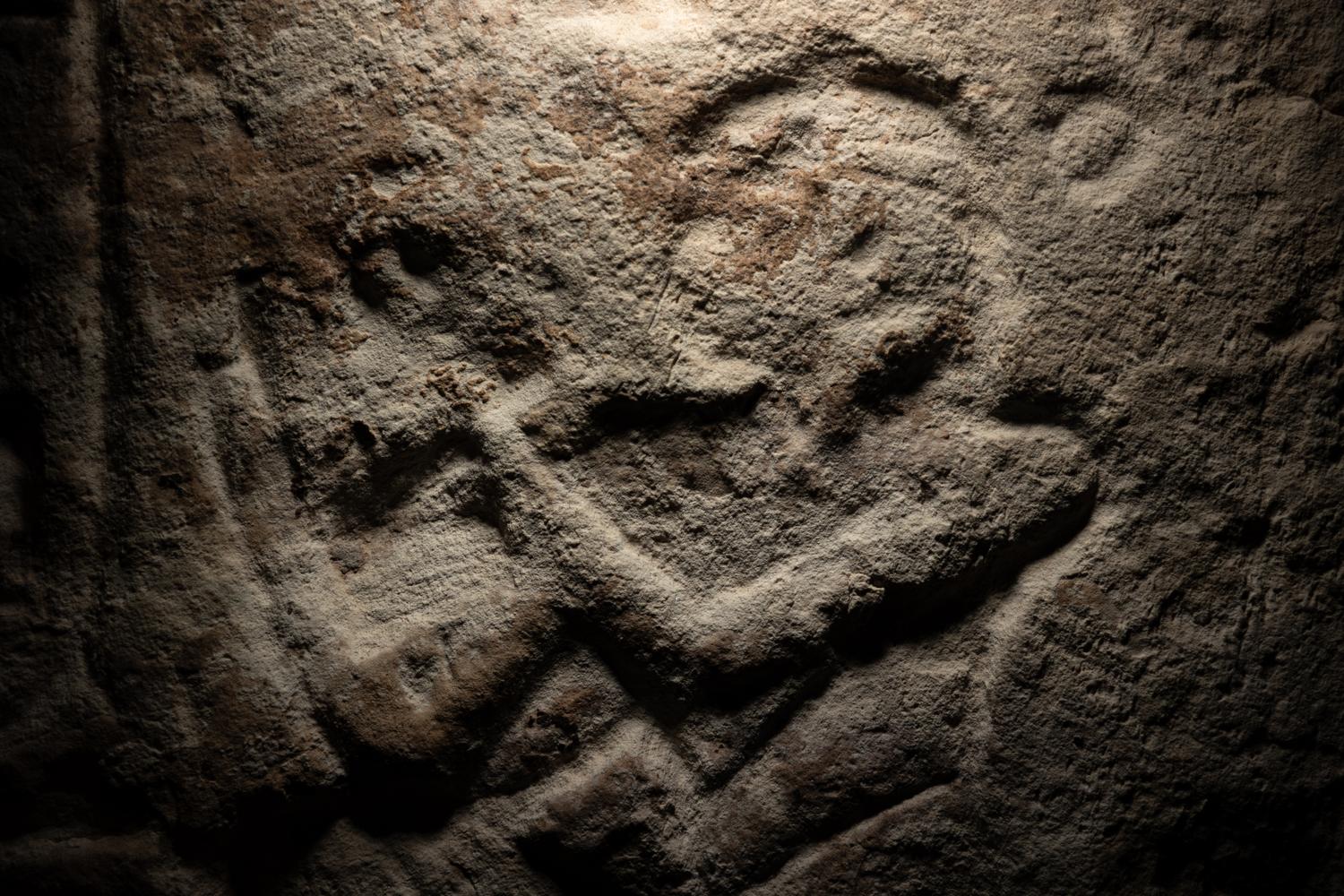 An Egyptian Limestone Relief Fragment with the Cartouche of Rameses II