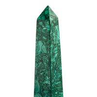 A Pair of Malachite Veneered Obelisks