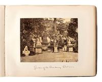 [EARLY PHOTOGRAPHY] -- [INDONESIA]. Album containing photographs of Java [Dutch East Indies]. Ca 1860s.