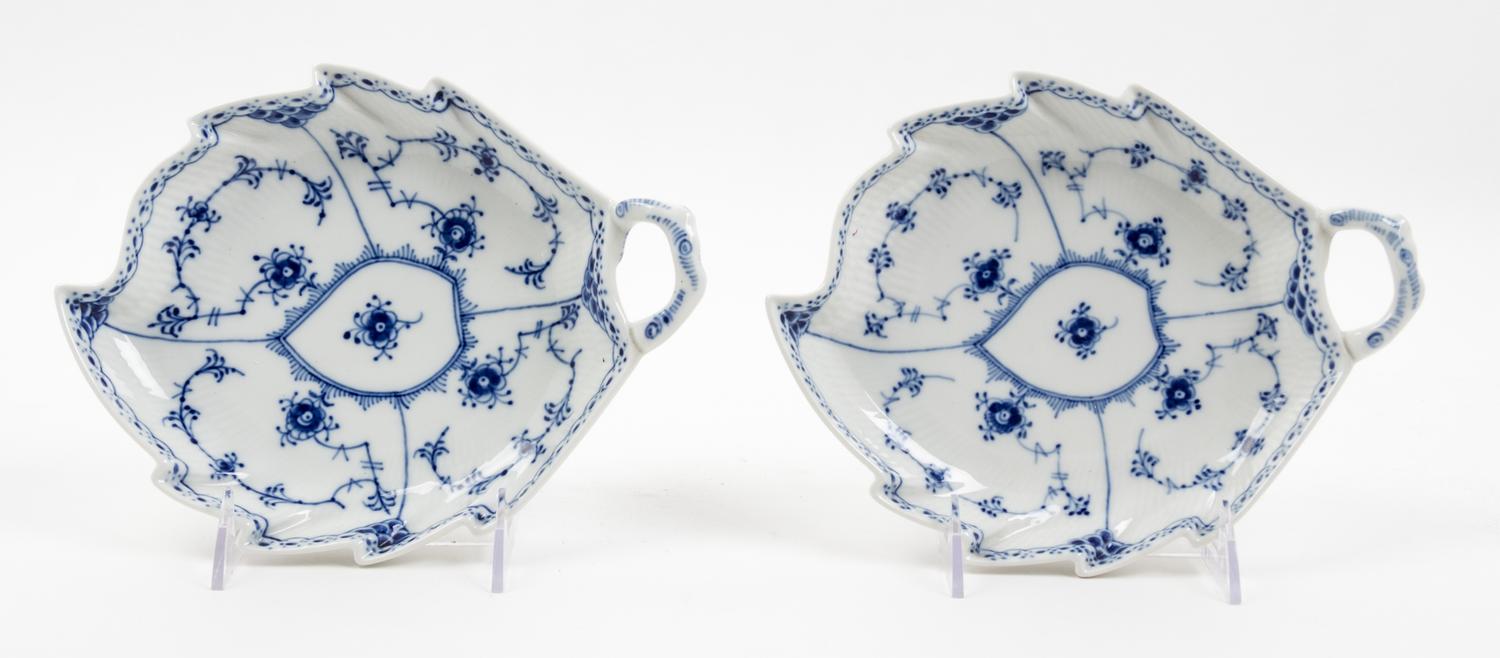 A Pair of Royal Copenhagen Dishes Length 9 inches. — SECOND HALF 20TH CENTURY
