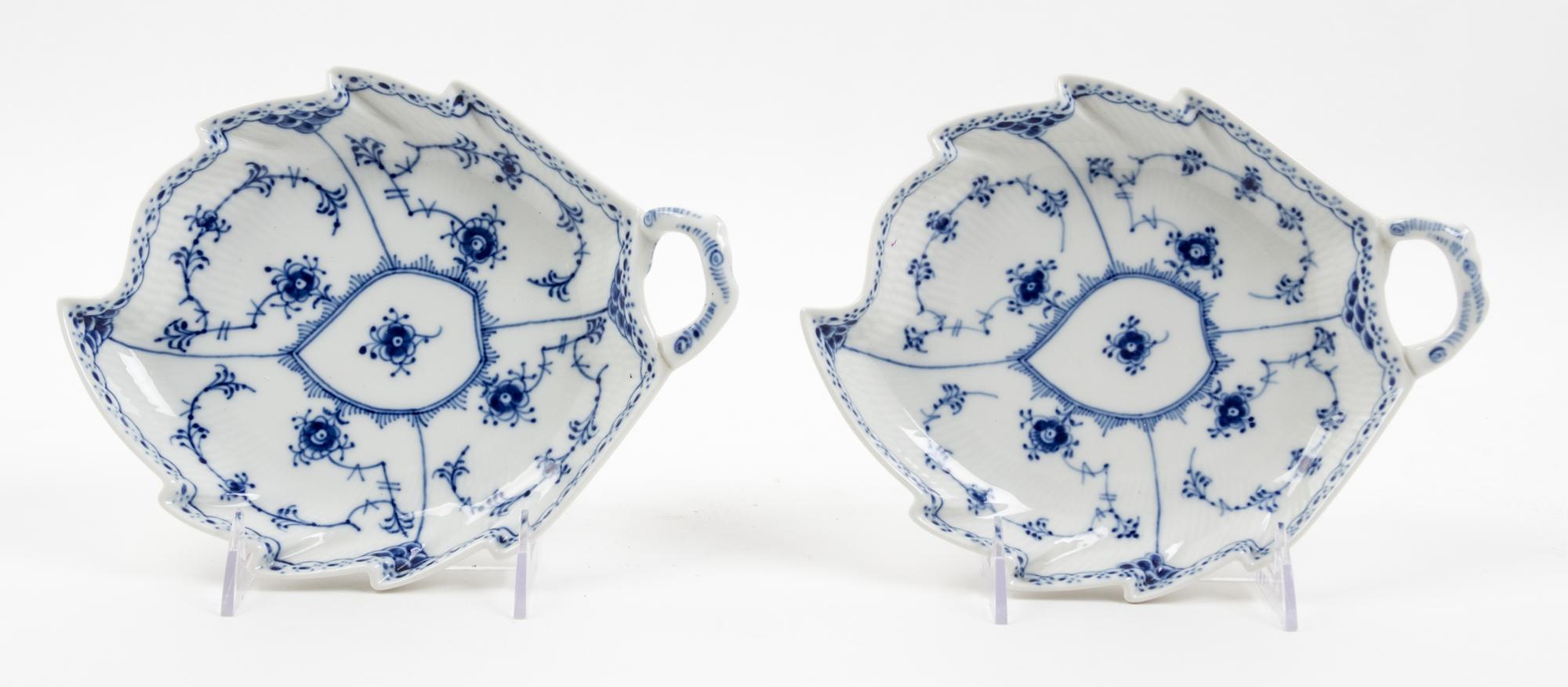 A Pair of Royal Copenhagen Dishes Length 9 inches. — SECOND HALF 20TH CENTURY