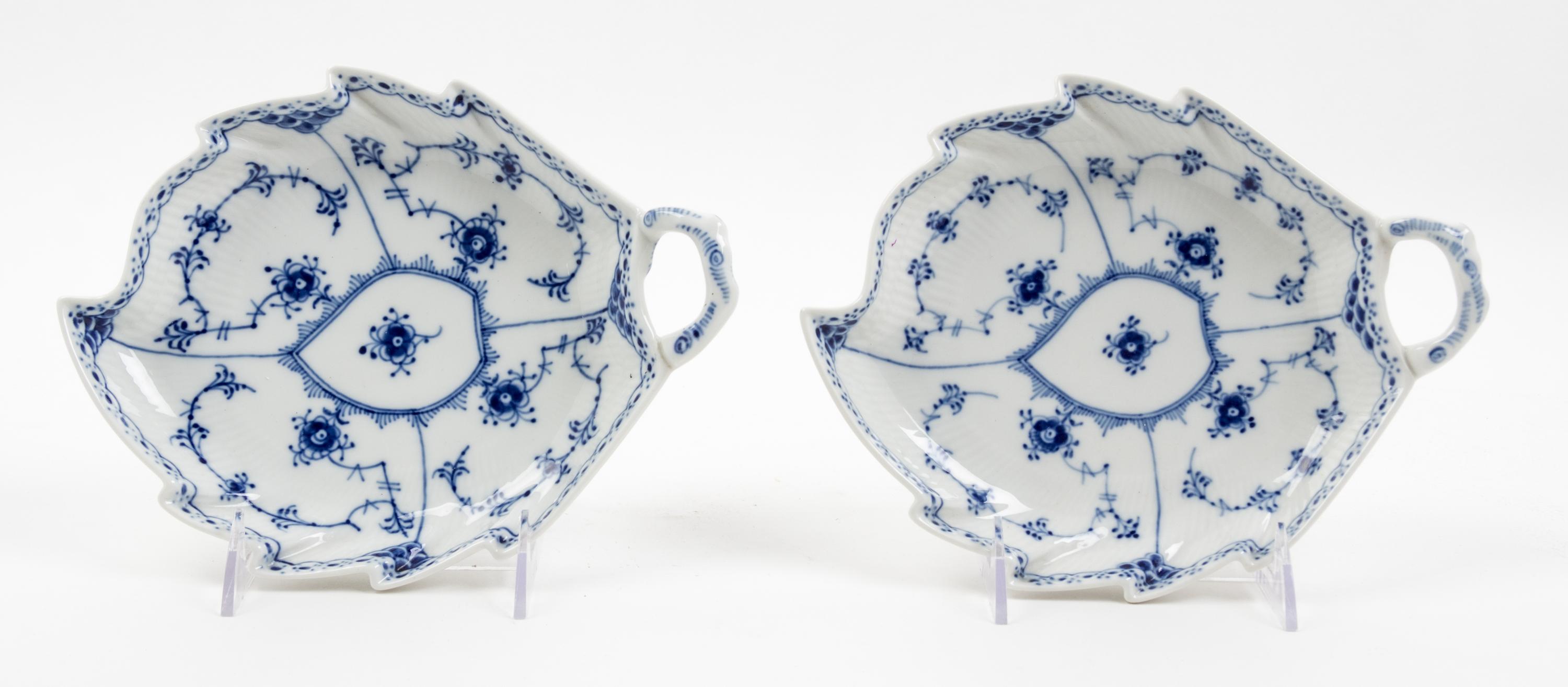 A Pair of Royal Copenhagen Dishes Length 9 inches. — SECOND HALF 20TH CENTURY