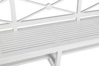 A White-Painted Wood Garden Bench