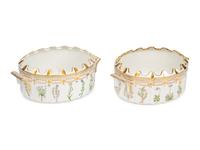 A Pair of Royal Copenhagen Flora Danica Porcelain Monteiths