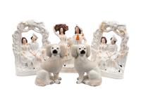 A Collection of Staffordshire Pottery Figures — 19TH CENTURY