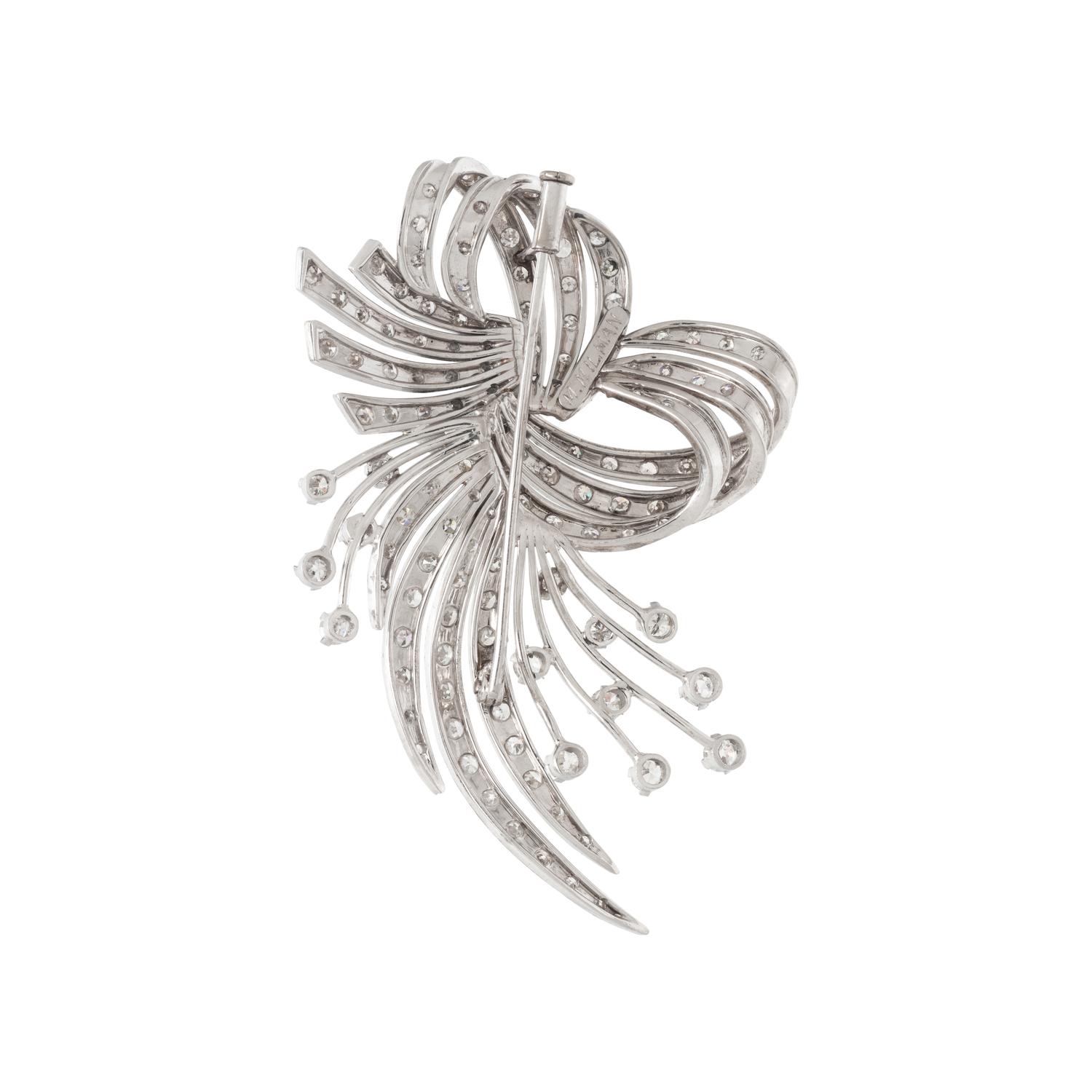 DIAMOND SPRAY BROOCH