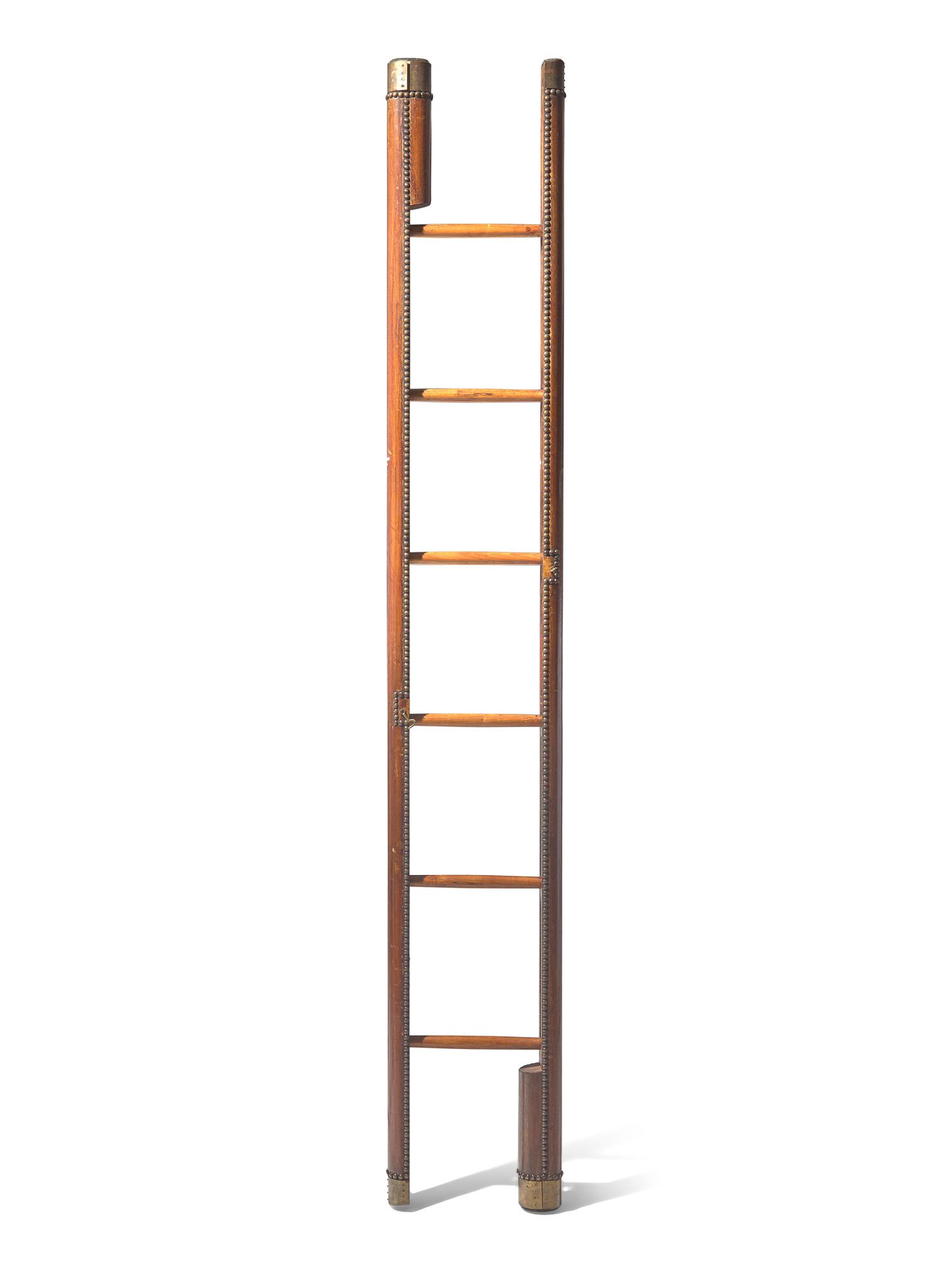 A Regency Style Folding Library Ladder