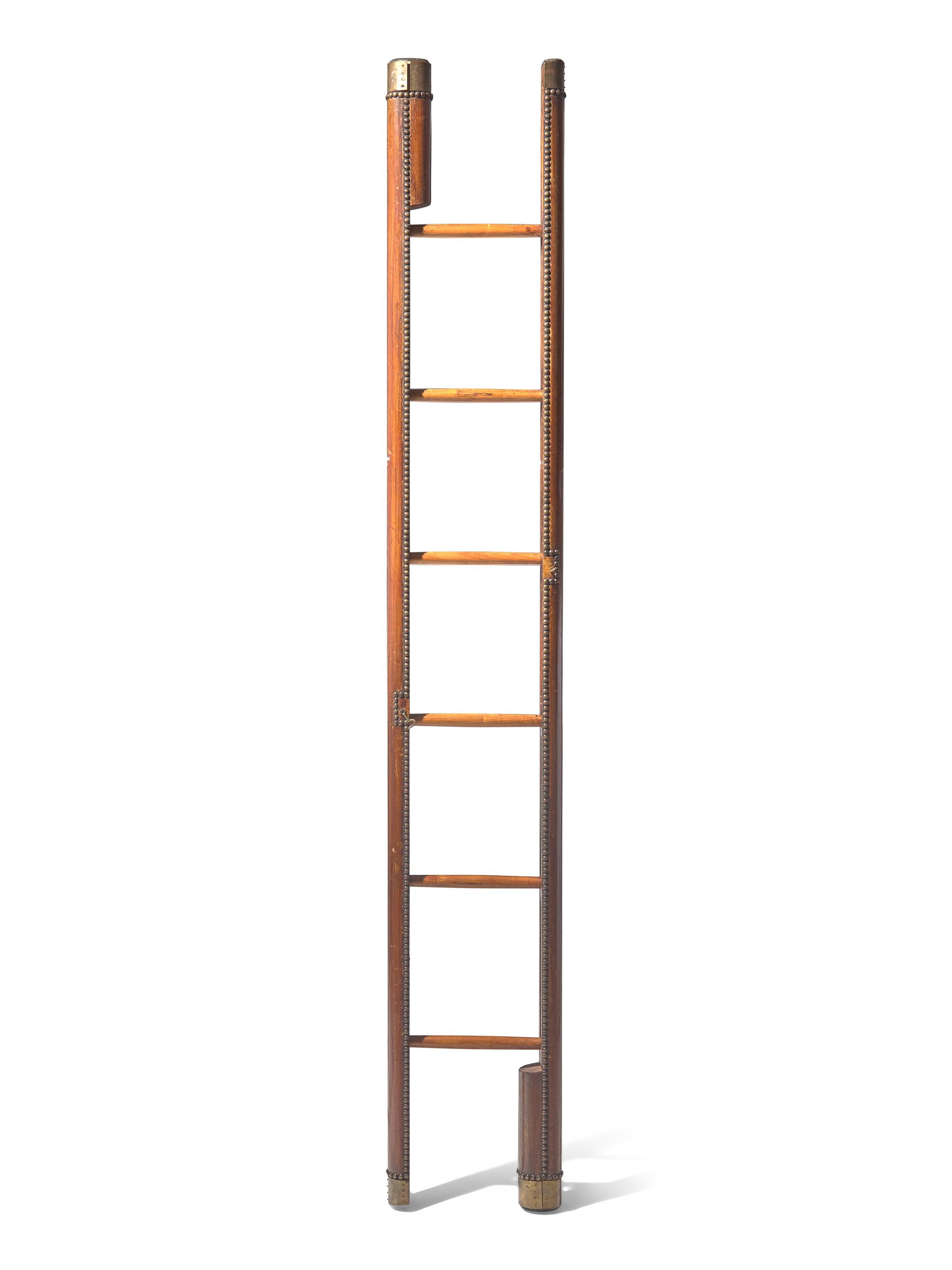 A Regency Style Folding Library Ladder