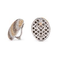 DIAMOND AND COLORED DIAMOND EARCLIPS