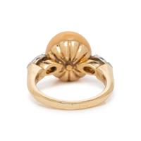 CONCH PEARL AND DIAMOND RING