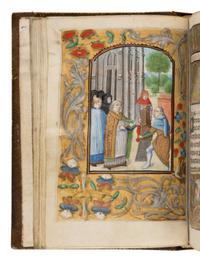 FOLLOWER OF LOYSET LIÉDET (active 1448–1478) and THE MASTER OF EDWARD IV (active 1470–1490) with FOLLOWER OF WILLEM VRELANT (active 1454–1481) Book of Hours, in Latin, illuminated manuscript on parchment [Southern Netherlands, Bruges, c. 1480]