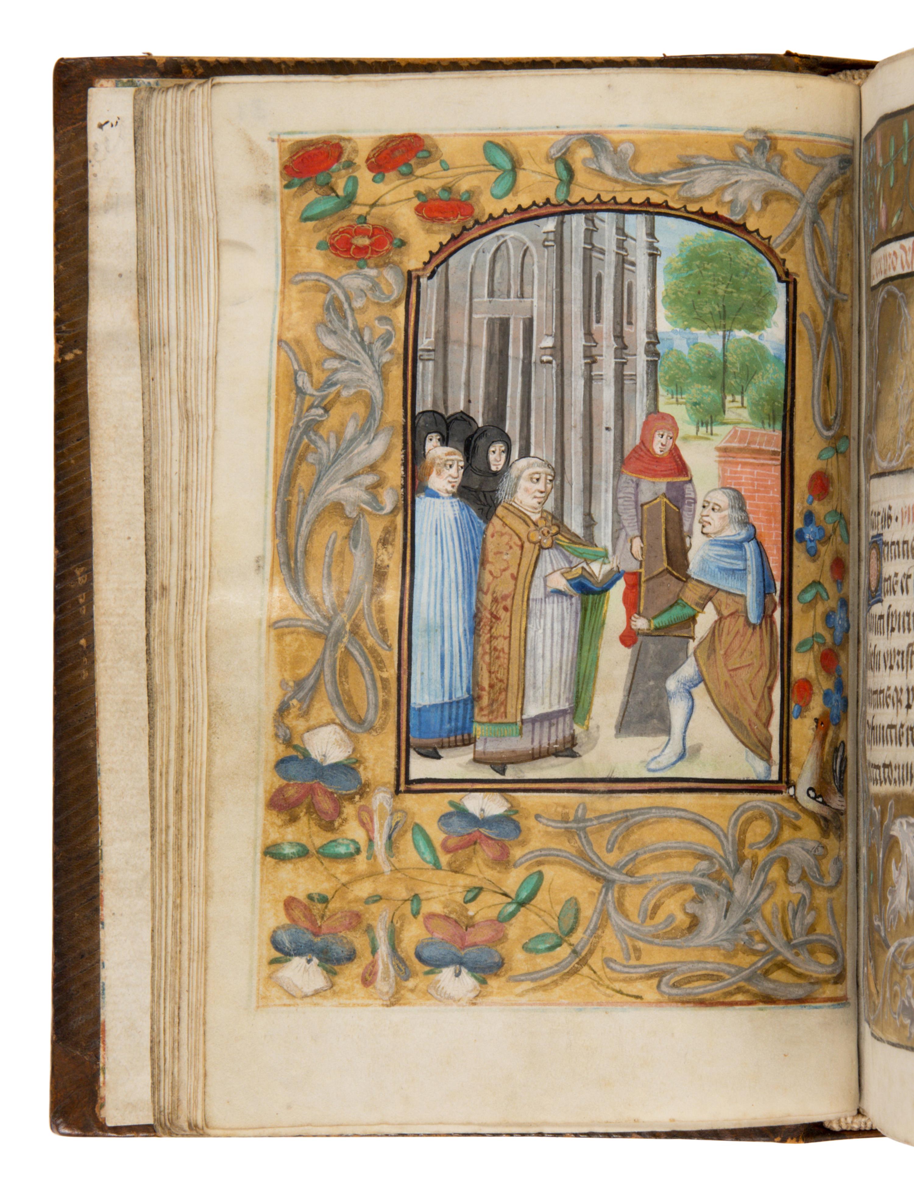 FOLLOWER OF LOYSET LIÉDET (active 1448–1478) and THE MASTER OF EDWARD IV (active 1470–1490) with FOLLOWER OF WILLEM VRELANT (active 1454–1481) Book of Hours, in Latin, illuminated manuscript on parchment [Southern Netherlands, Bruges, c. 1480]