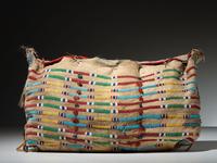 Apsáalooke (Crow) Beaded Buffalo Hide Possible Bag