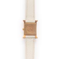 Hermès, Ref. HH1.286, 18K Yellow Gold 'Heure H' Watch with Diamond Bezel, with Box and Extra Strap
