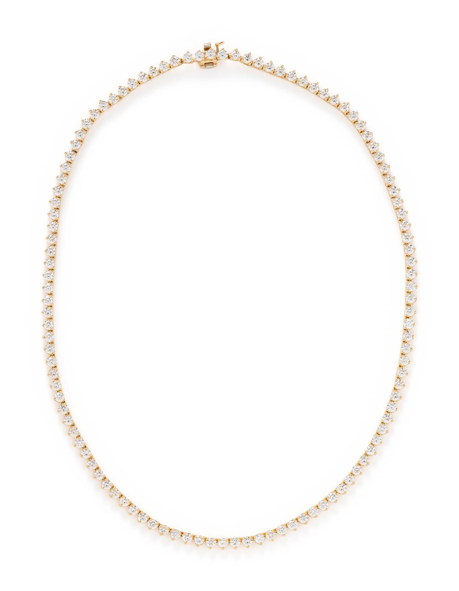 YELLOW GOLD AND DIAMOND NECKLACE