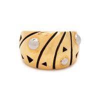 JOHN ATENCIO, YELLOW GOLD 'CHORUS' RING