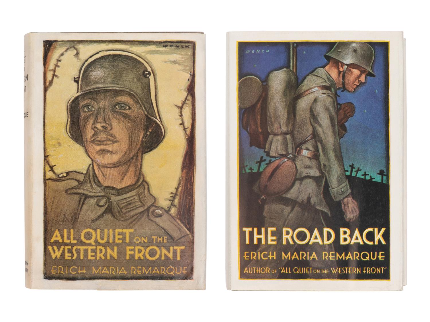 REMARQUE, Erich Maria (1898-1970). All Quiet on the Western Front. Boston: Little, Brown, & Company, 1929.
