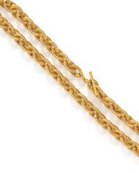 TIFFANY & CO., YELLOW GOLD NECKLACE