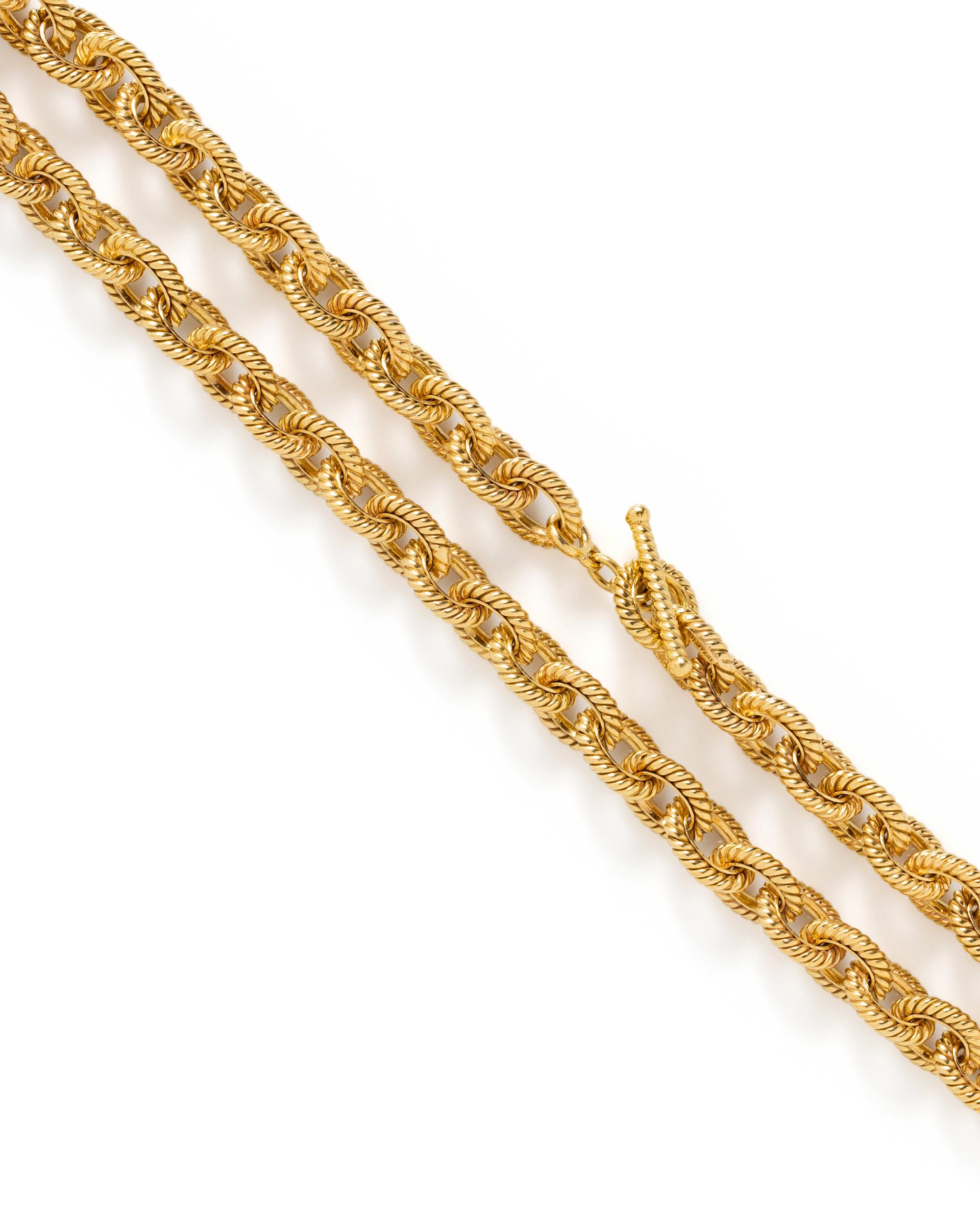 TIFFANY & CO., YELLOW GOLD NECKLACE
