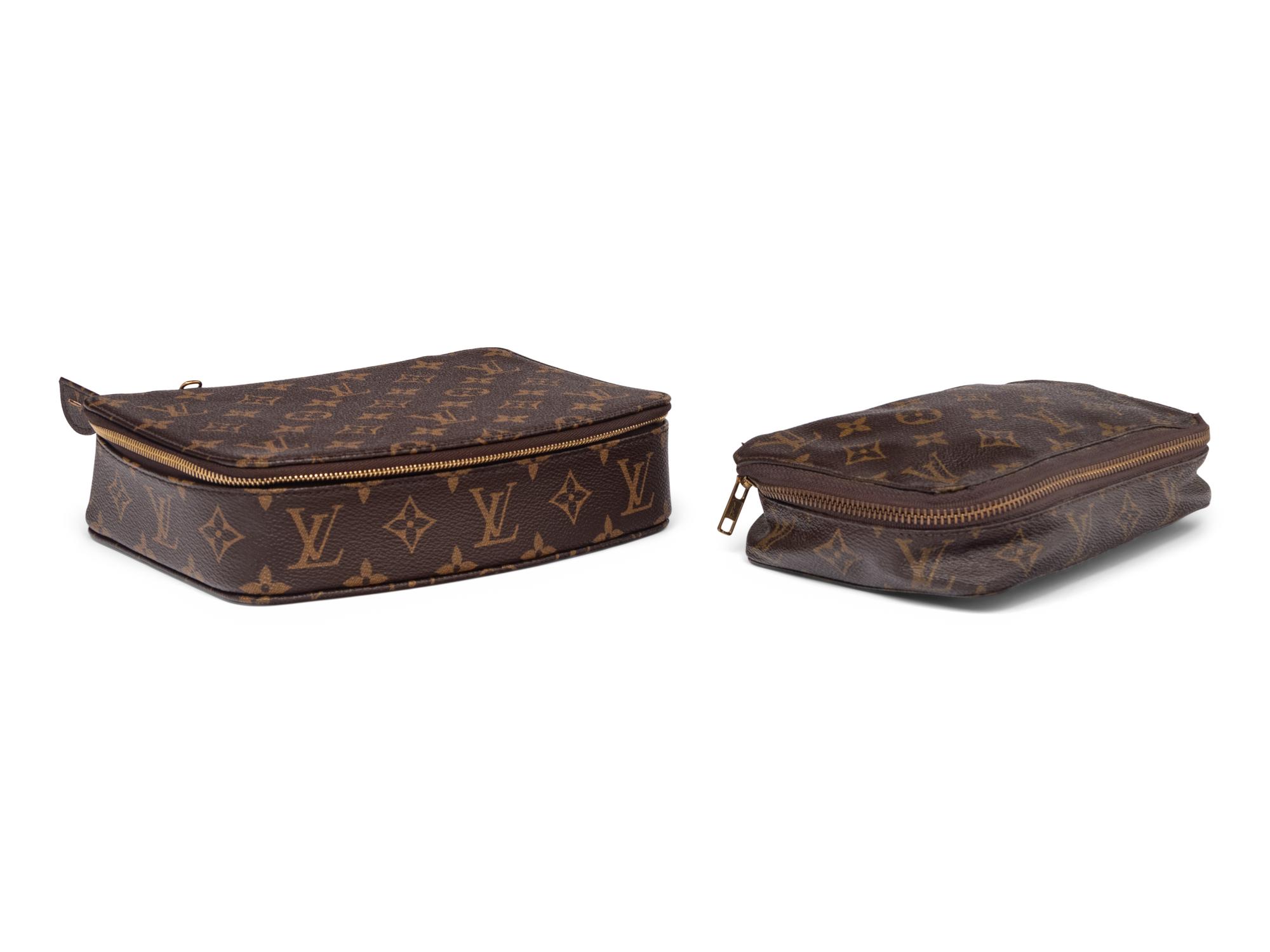 Two Louis Vuitton Monogram Pouches