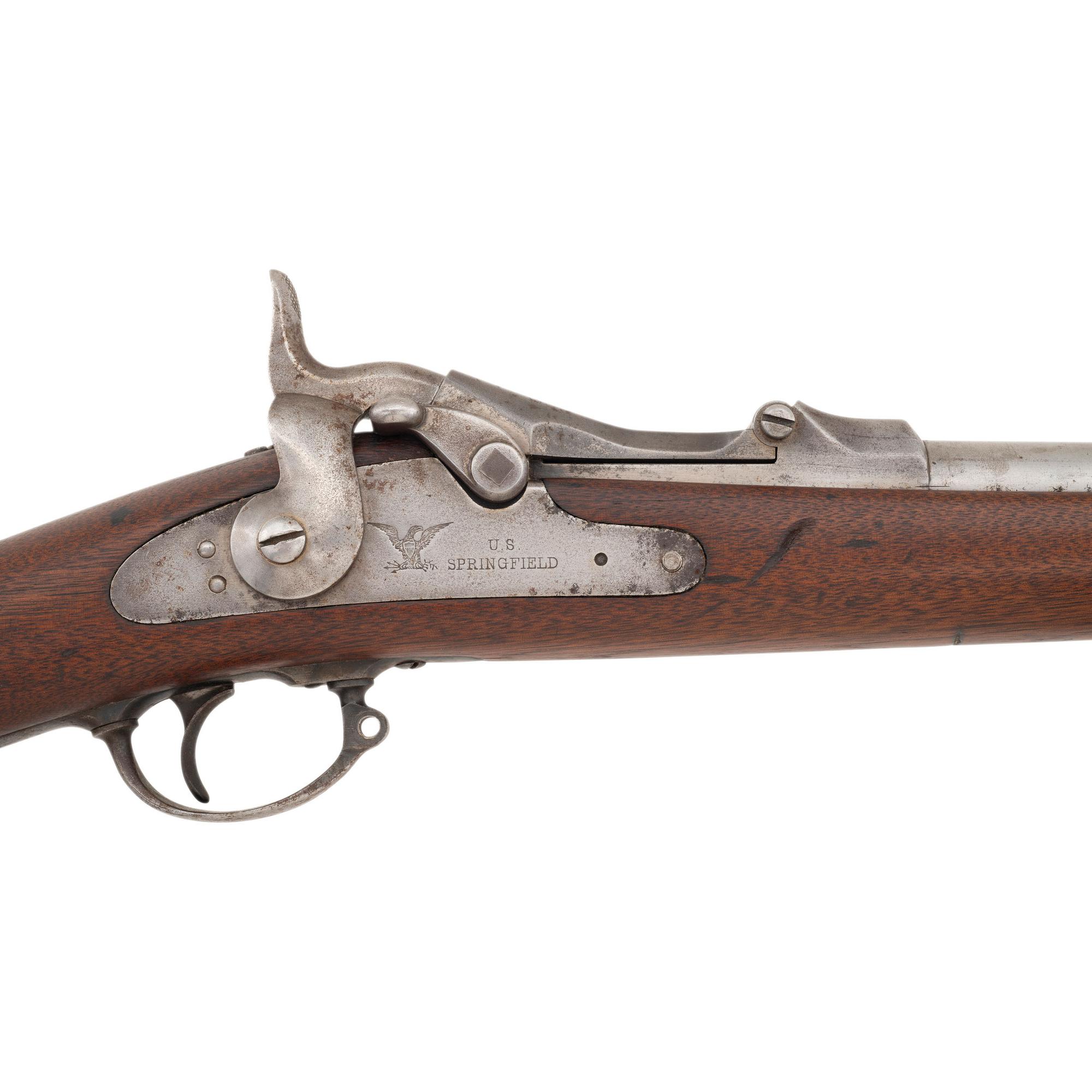 U.S. Springfield Model 1877 Trapdoor Rifle Altered to Carbine Configuration