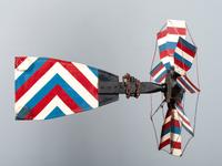 A Patriotic Red, White and Blue Painted Sheet Metal Whirligig