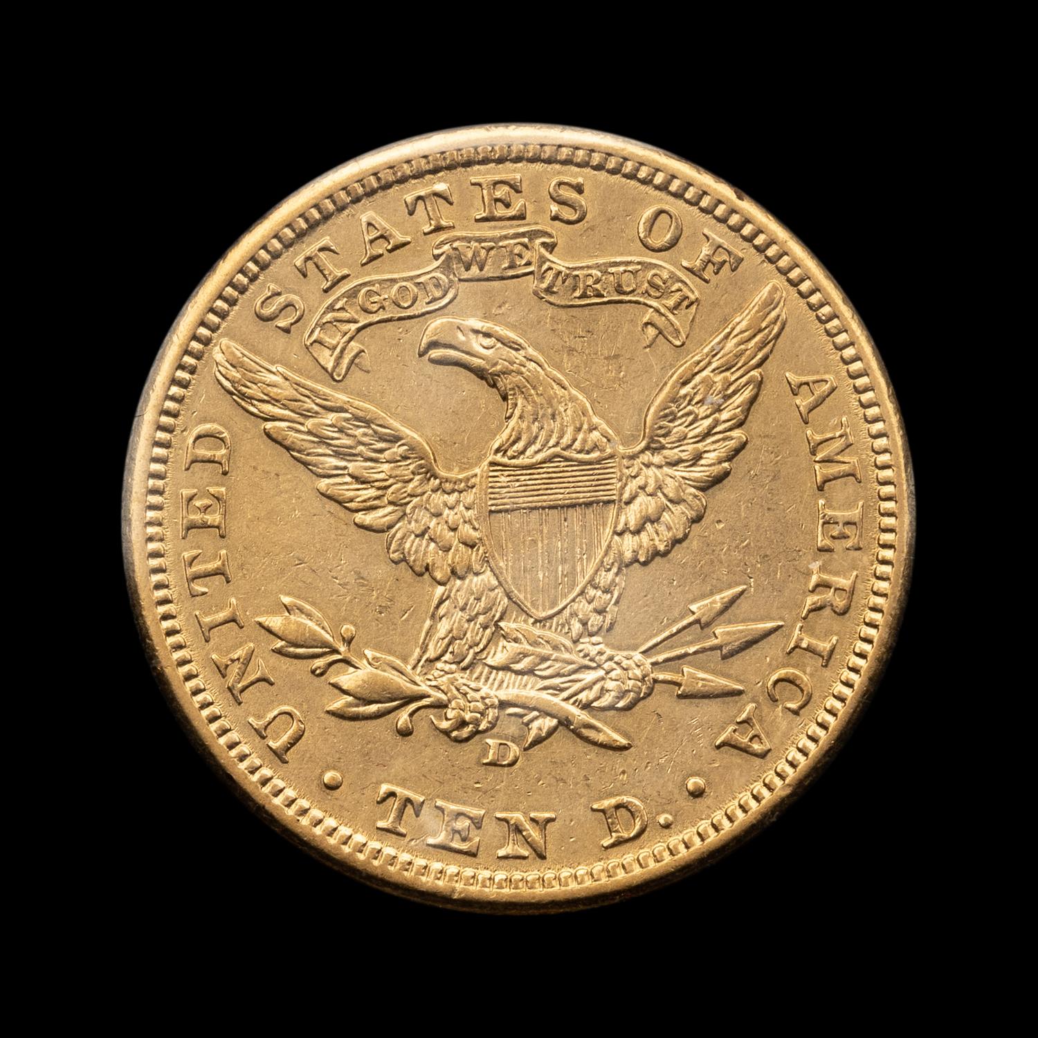 A 1907-D Liberty Head $10 Gold Coin